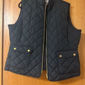 St. John's Bay Black Quilted Vest